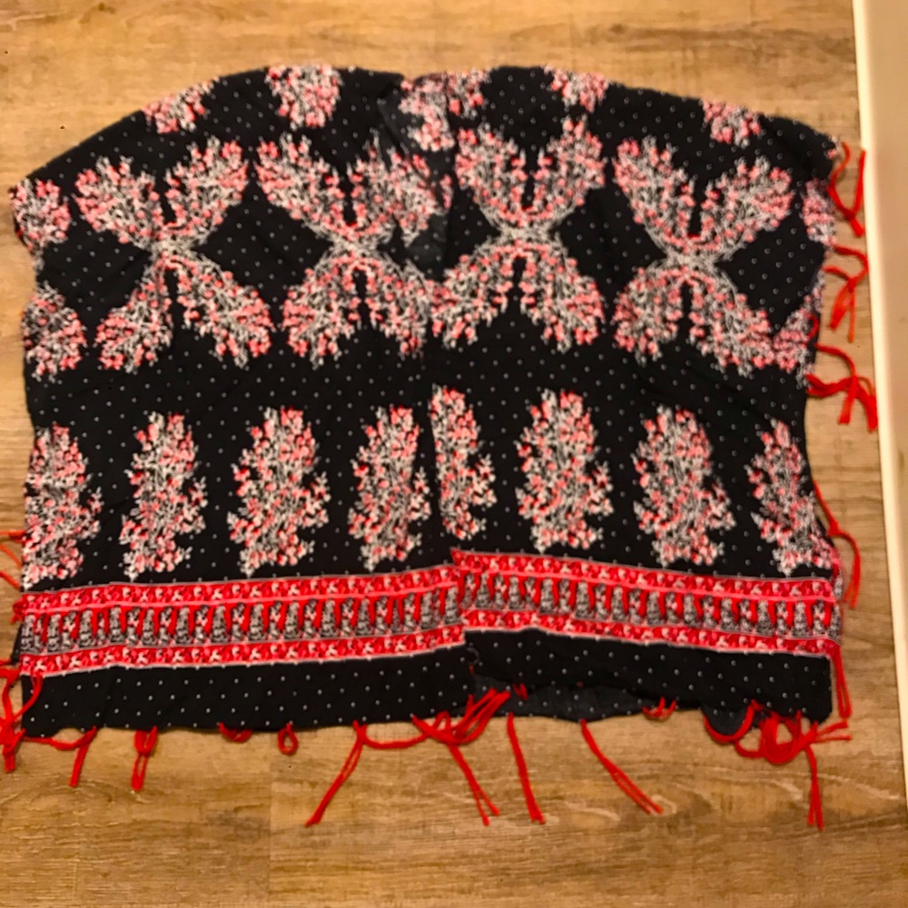 Floral print shawl